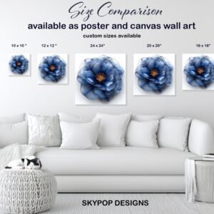 Blue Peony Art