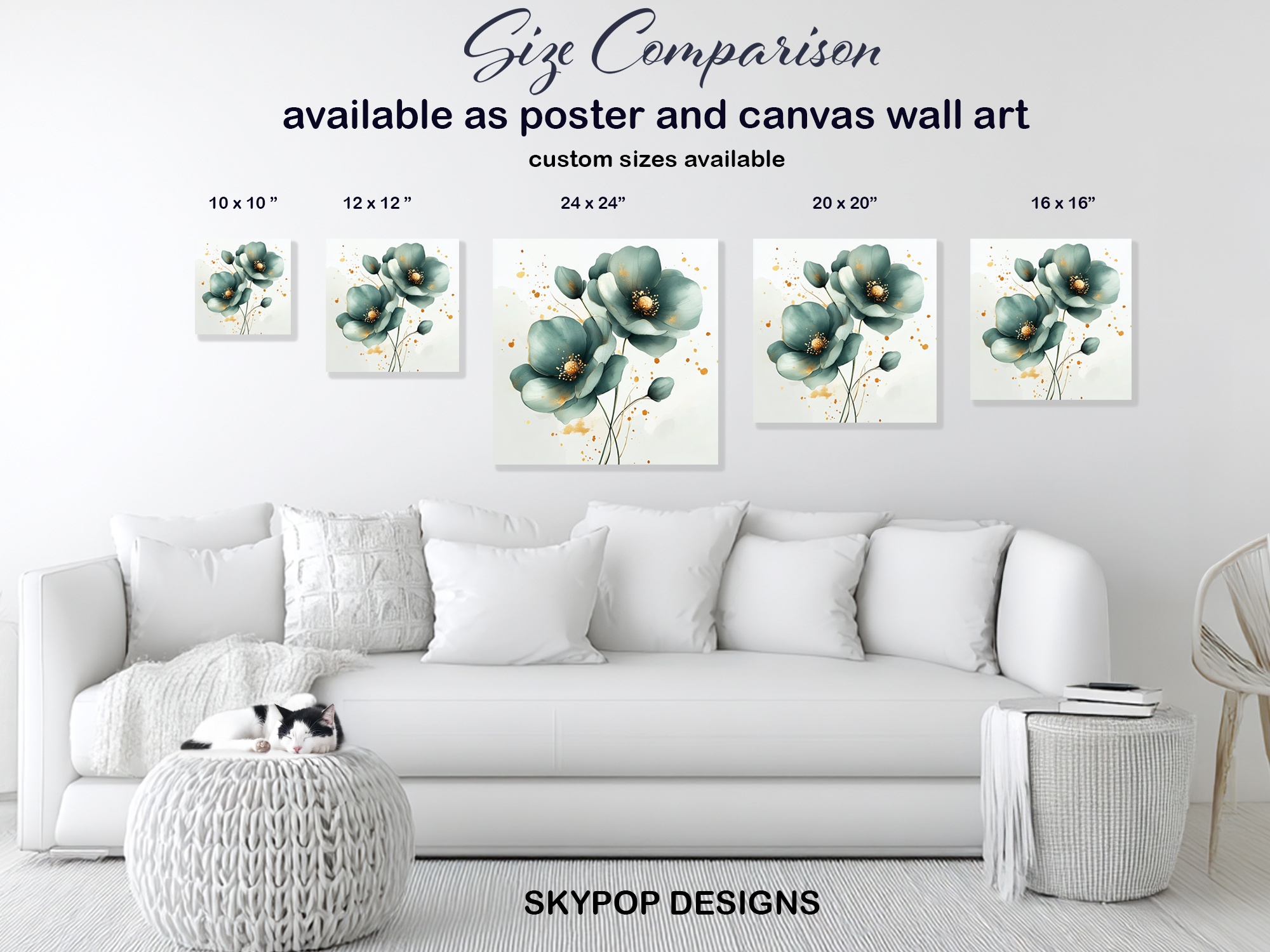 7.jpg Teal Poppy Art