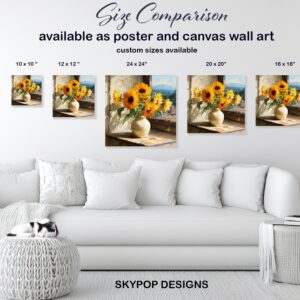 Sunflower Vase Art