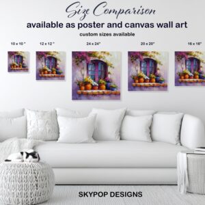 Vibrant Window Garden Art