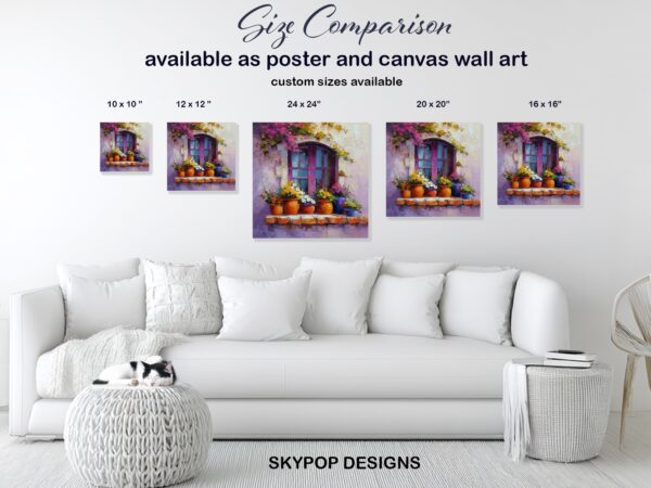 Vibrant Window Garden Art
