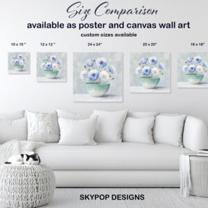Blue Cornflower Art