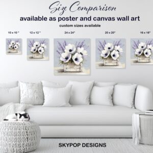 Lavender Poppy Art