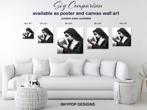 Skull Contemplation Art