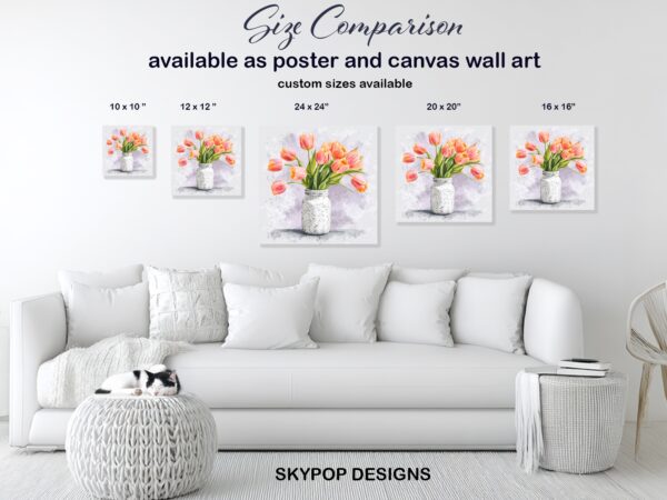 Tulip Bouquet Art