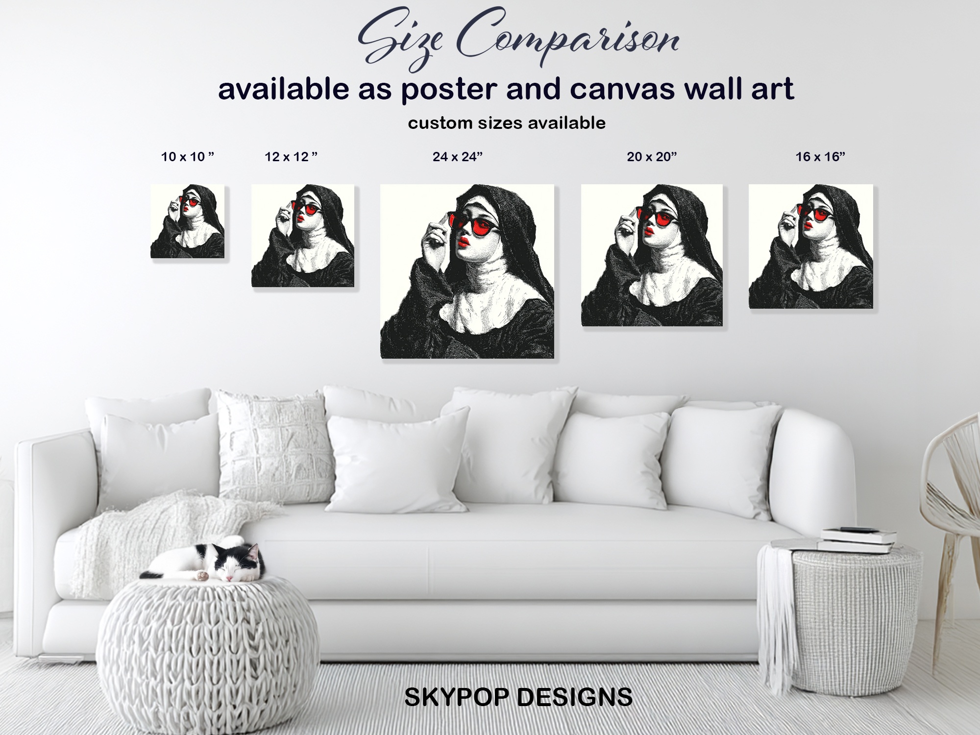 7.jpg Nun with Red Sunglasses Art