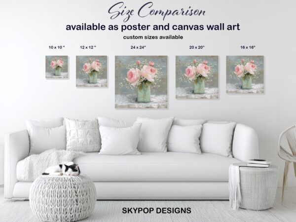 Vintage Rose Bouquet Art