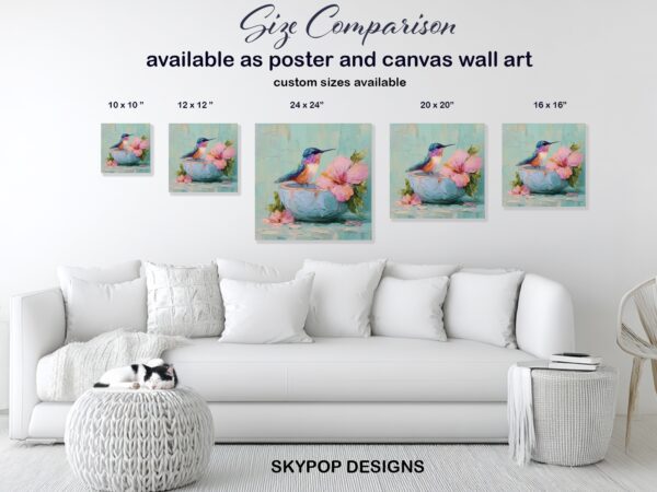 Hummingbird Hibiscus Art