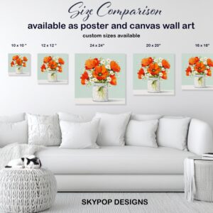 Vibrant Poppy Bouquet Art