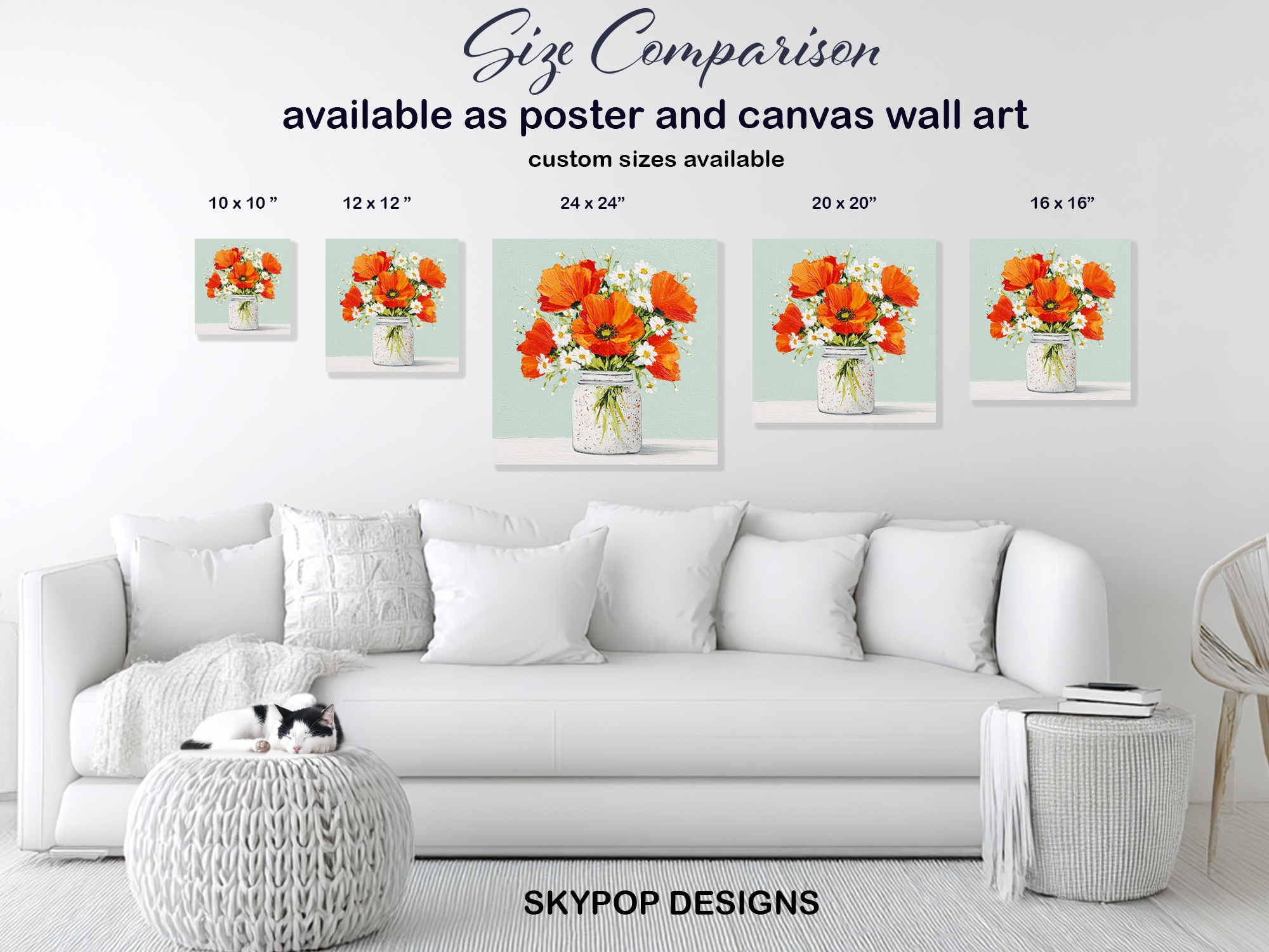 7.jpg Vibrant Poppy Bouquet Art