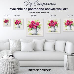 Rustic Daisy Bouquet Art