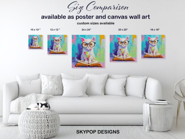 Nerdy Cat Art