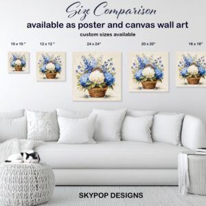 Blue Hydrangea Art