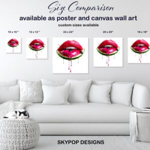 Watermelon Lips Art