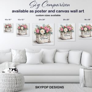 Rustic Floral Box Art
