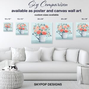 Watering Can Bouquet Art