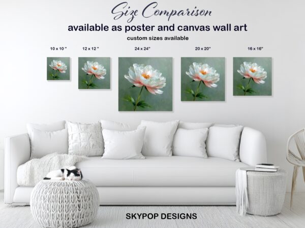 Peony Bloom Art