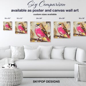 Pink Finch Art