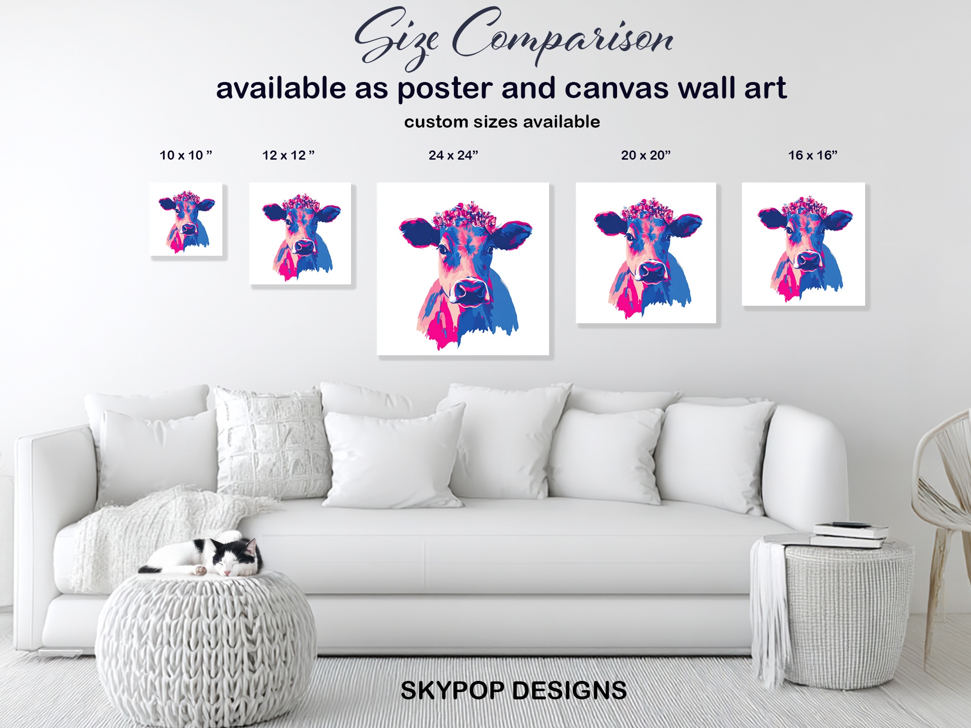 7.jpg Cow Floral Art