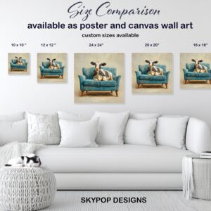 Cow on Couch Art