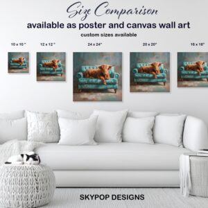 Highland Cow Art