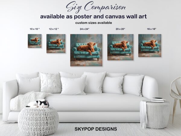 Highland Cow Art