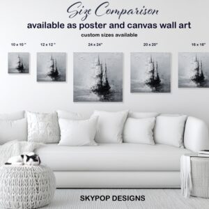 Sailboat Silhouette Art