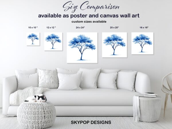Blue Tree Art