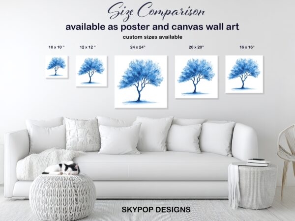 Blue Tree Art