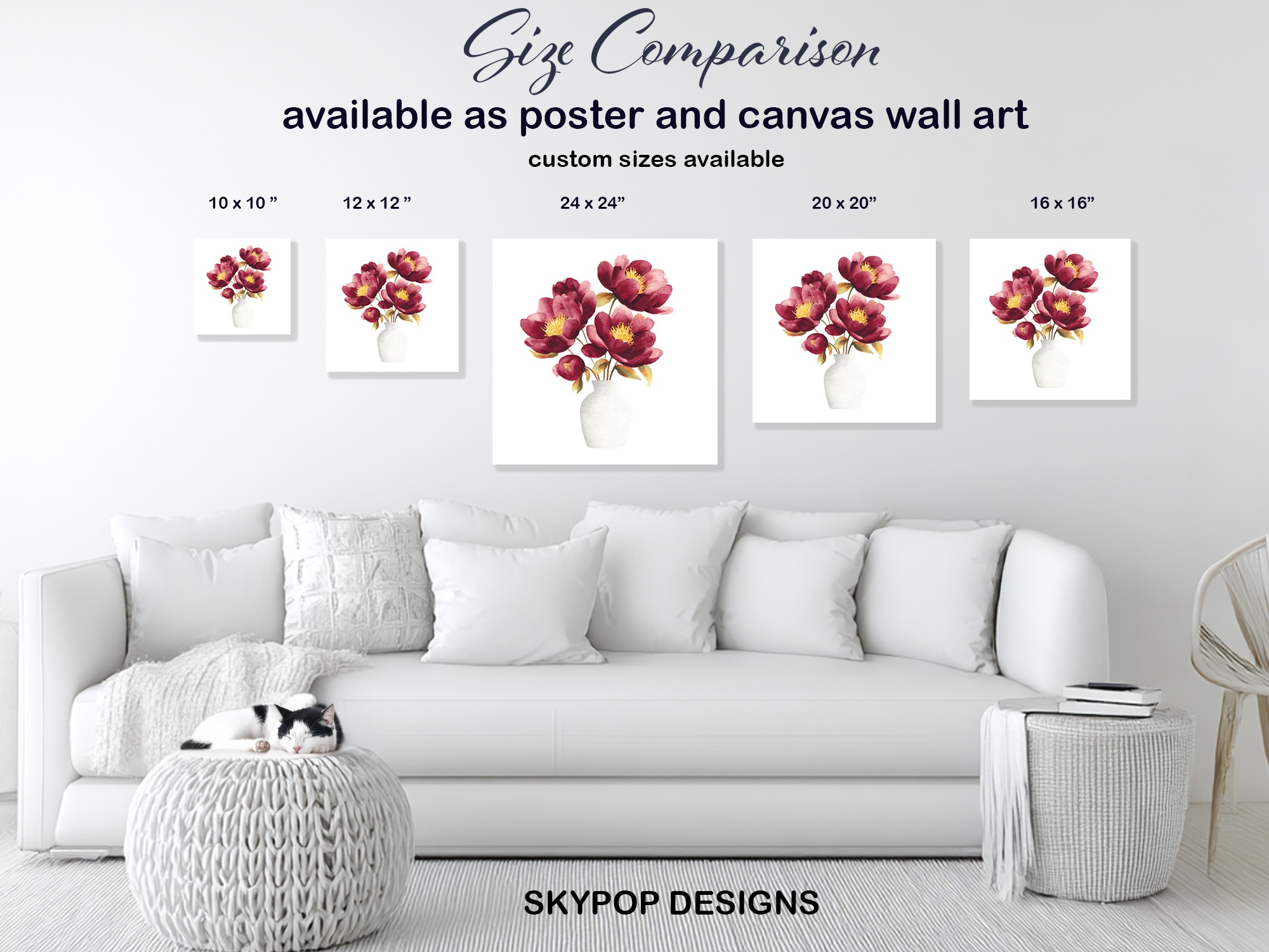 7.jpg Burgundy Peony Bouquet Art