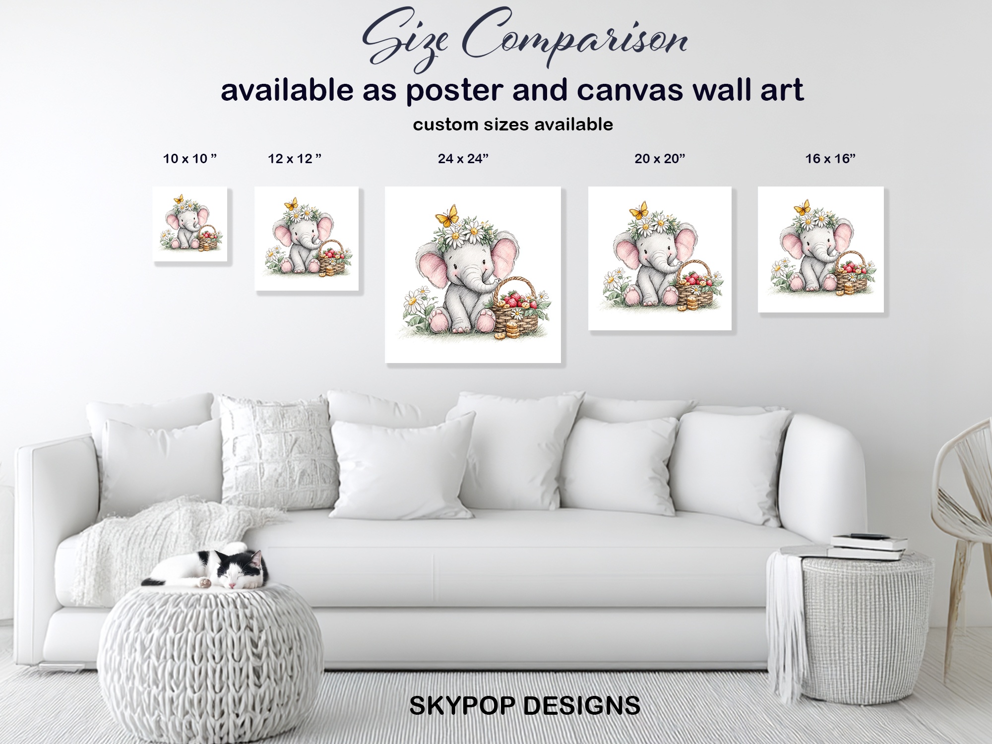 7.jpg Baby Elephant Art