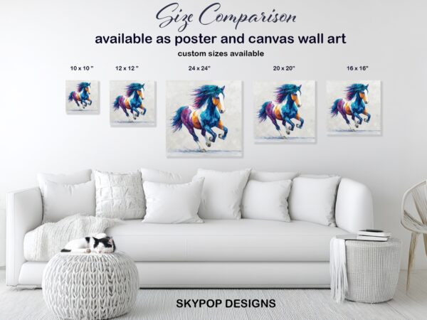 Colorful Horse Art
