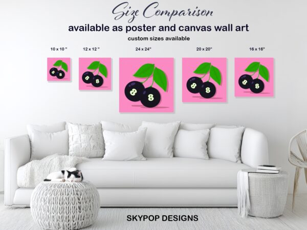 Cherry Eight Ball Art