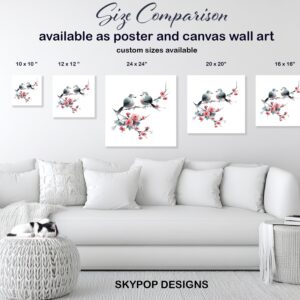 Bird Cherry Blossom Art