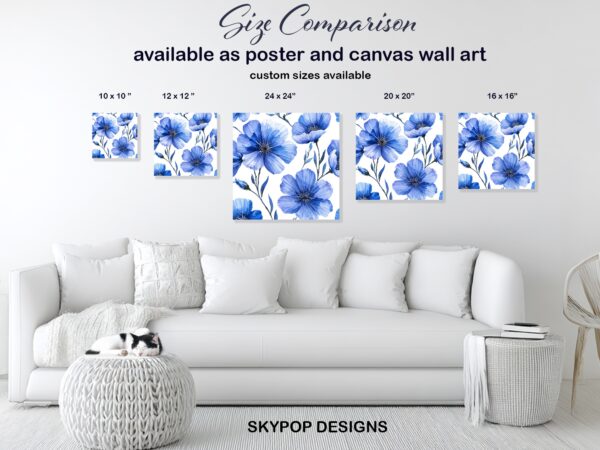 Blue Poppy Art