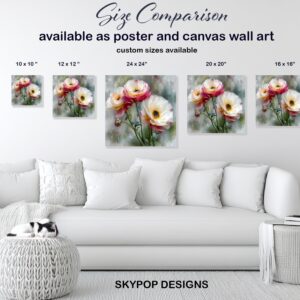 Dreamy Ranunculus Bloom Art