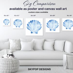 Blue Seashell Art