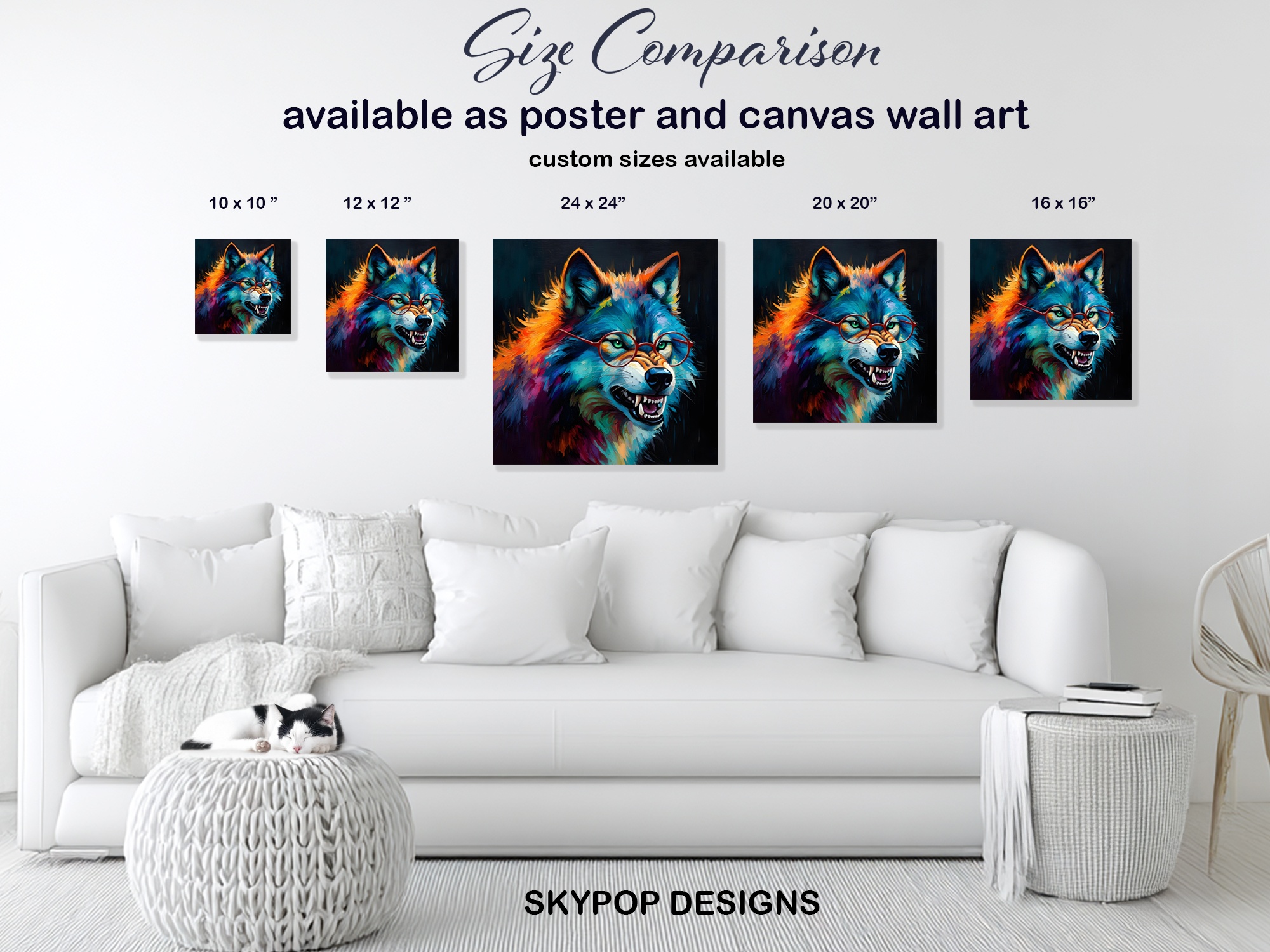 7.jpg Wolf Art Canvas or Poster