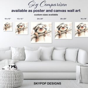 Smiling Sloth Art