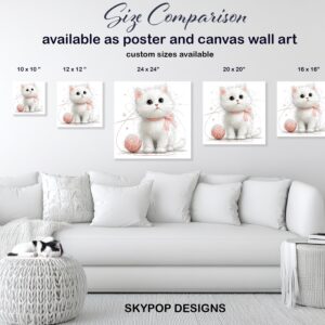 White Kitten Art