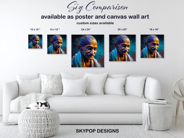 Gandhi Portrait Art