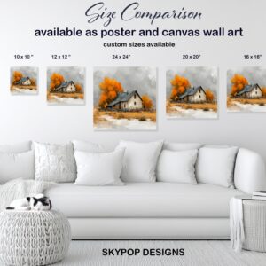 Autumn Barn Art