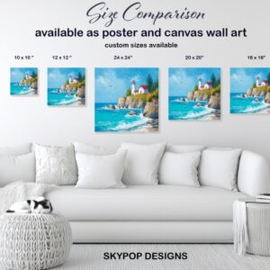 Seagull Lighthouse Art