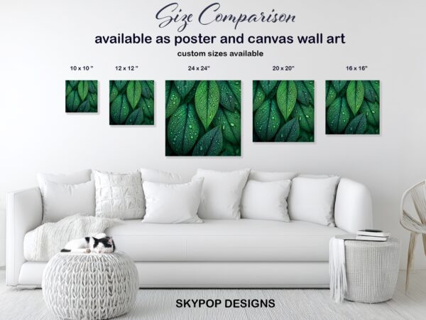 Dewy Leaf Art