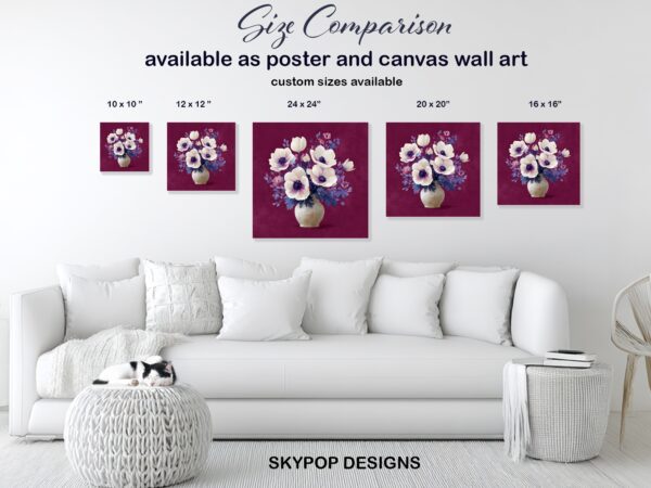 Anemone Bouquet Art