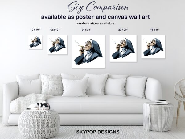 Smoking Nun Art