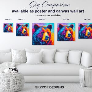 Colorful Bear Art