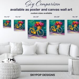 Bicycle Flower Basket Art