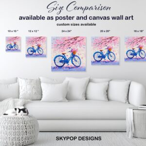 Cherry Blossom Bicycle Art
