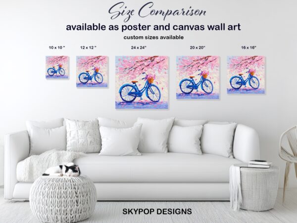 Cherry Blossom Bicycle Art